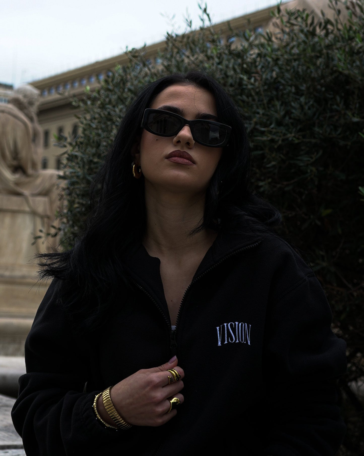 BLACK FLEECE JACKET