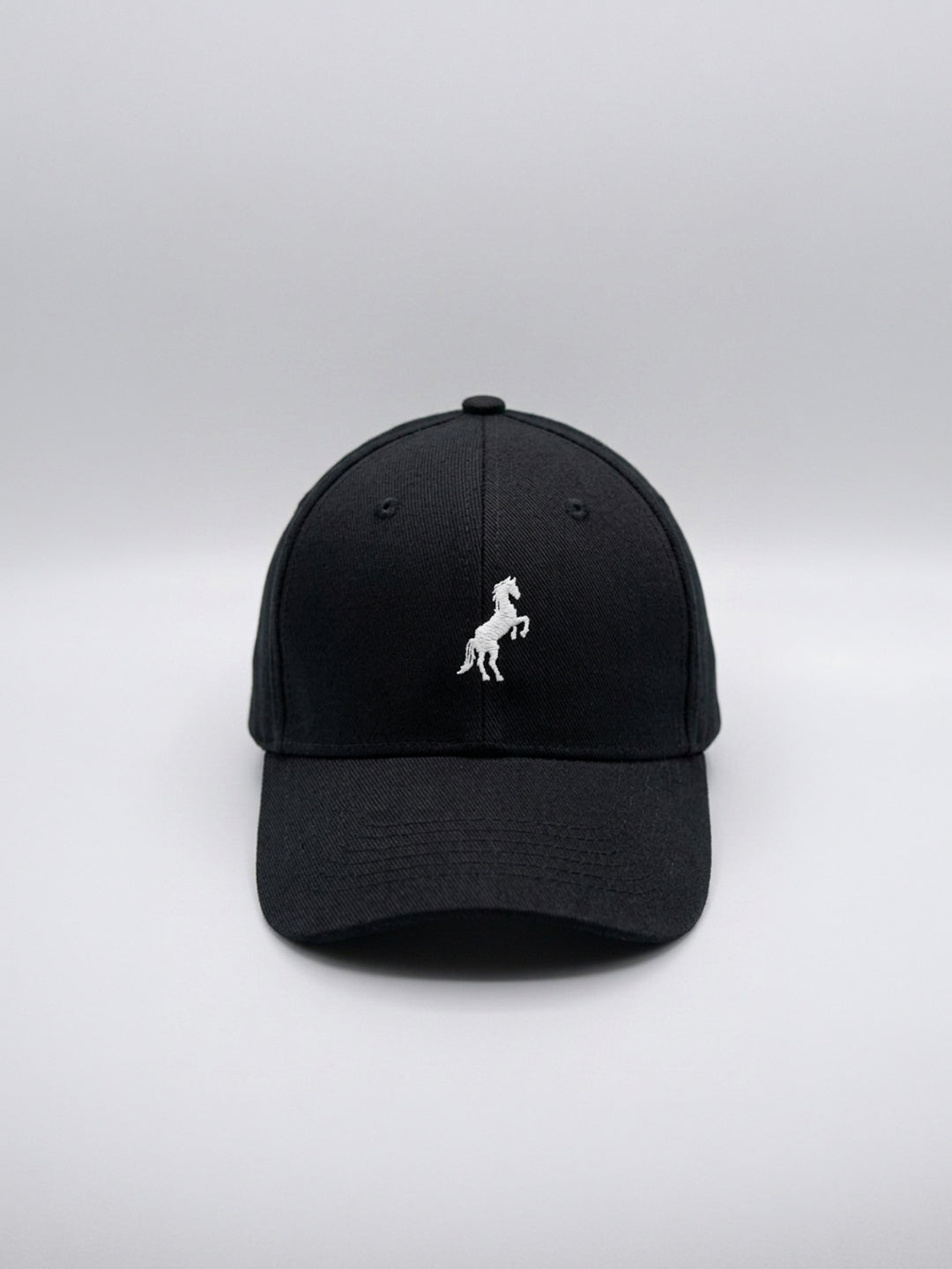 BLACK HORSE LOGO BASEBALL HAT