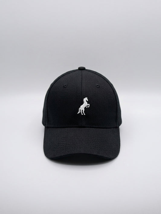 BLACK HORSE LOGO BASEBALL HAT