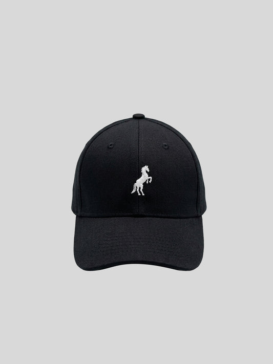 BLACK HORSE LOGO BASEBALL HAT