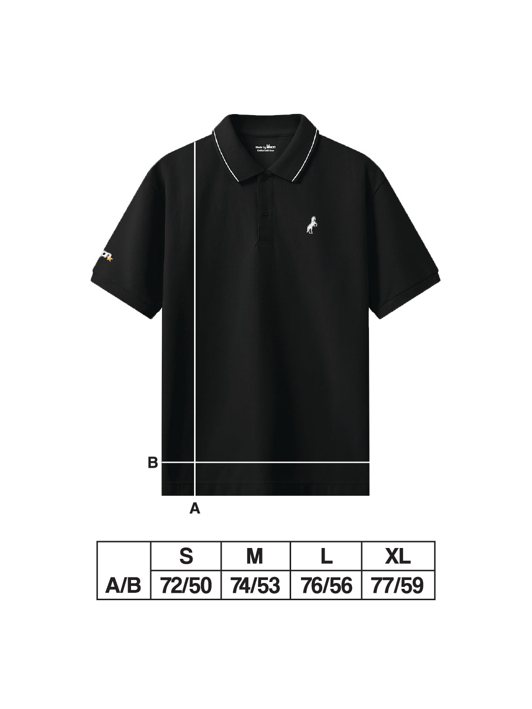 VISION BLACK POLO